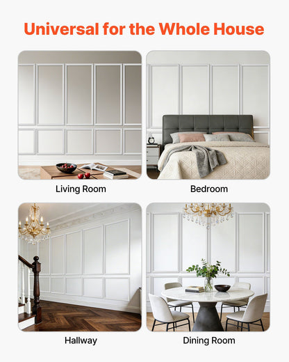 Wall Molding 6 Pack, Wainscoting Panels Kit, Lightweight Paintable Polystyrene, Easy to Install, Waterproof V952-QMSTJBYXTGGZR3GIF001V0