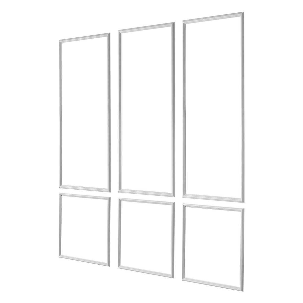 Wall Molding 3 Pack, Wainscoting Panels Kit, Lightweight Paintable Polystyrene, Easy to Install, Waterproof V952-QMSTJBYXTGGZTSDCK001V0
