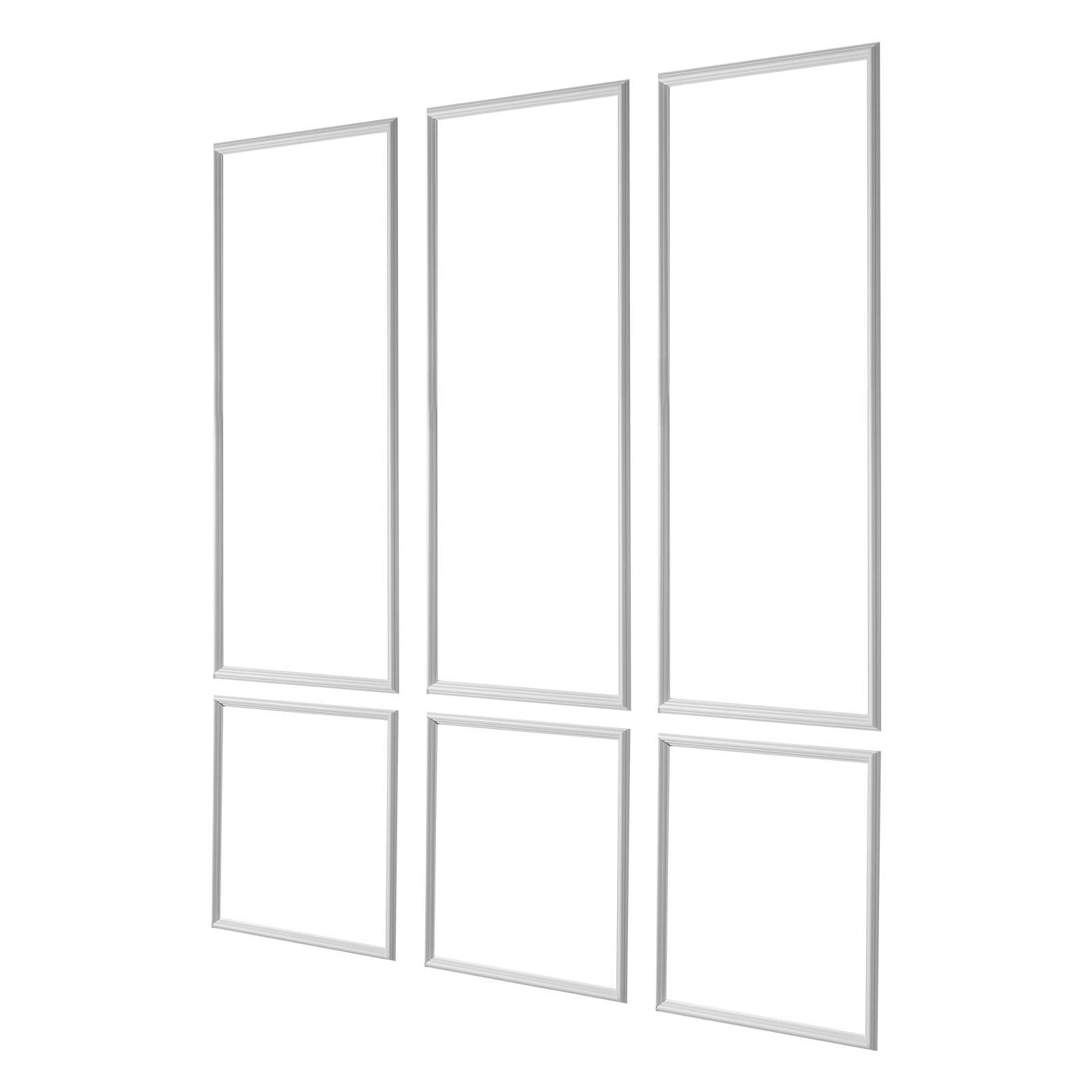 Wall Molding 3 Pack, Wainscoting Panels Kit, Lightweight Paintable Polystyrene, Easy to Install, Waterproof V952-QMSTJBYXTGGZTSDCK001V0