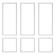 Wall Molding 3 Pack, Wainscoting Panels Kit, Lightweight Paintable Polystyrene, Easy to Install, Waterproof V952-QMSTJBYXTGGZTSDCK001V0