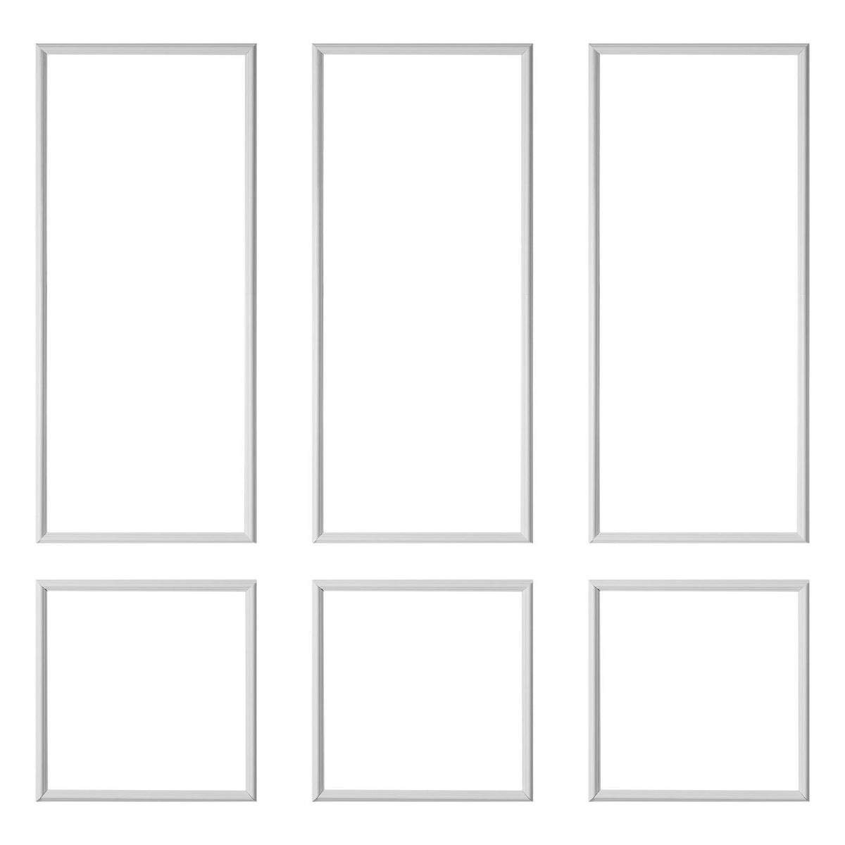 Wall Molding 3 Pack, Wainscoting Panels Kit, Lightweight Paintable Polystyrene, Easy to Install, Waterproof V952-QMSTJBYXTGGZTSDCK001V0