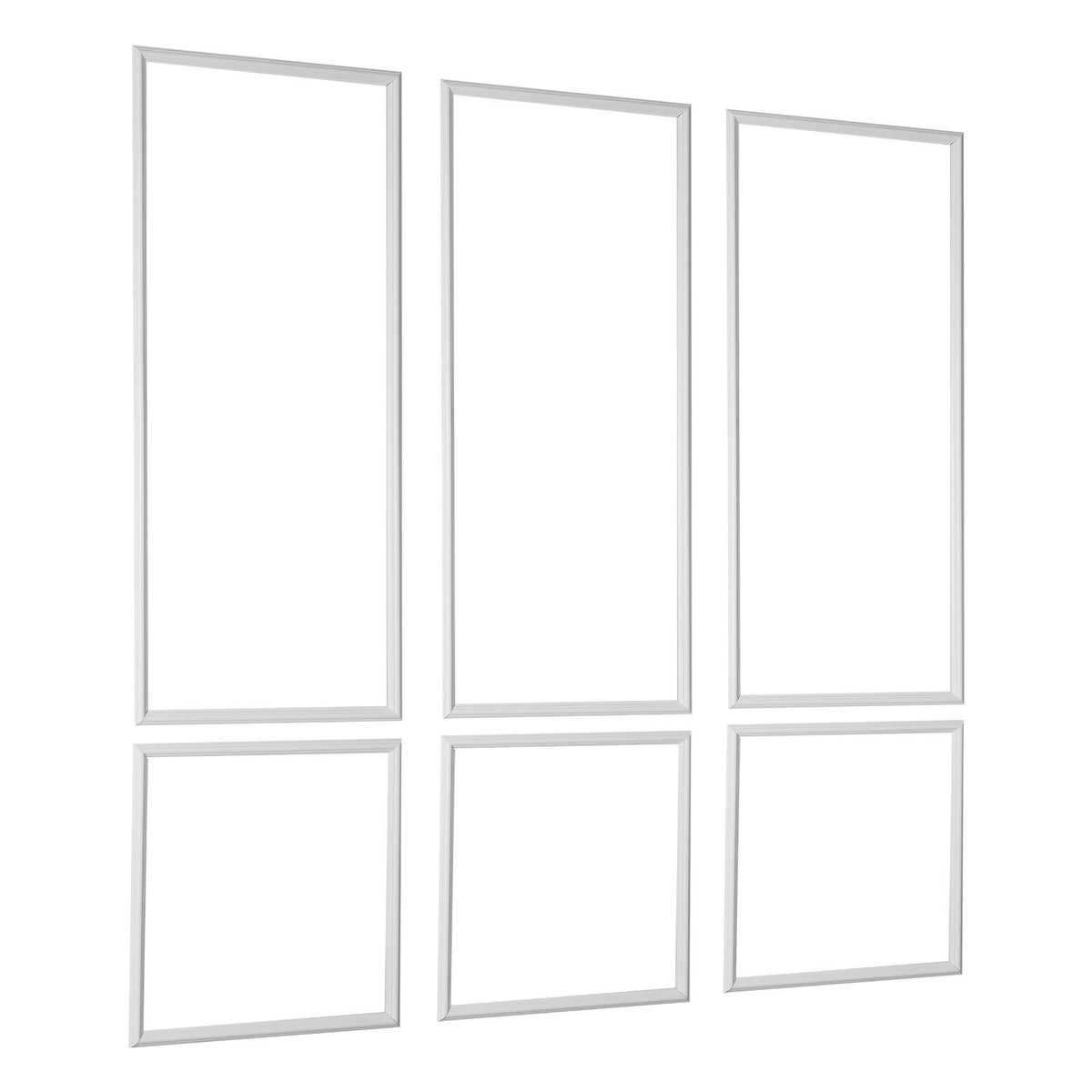 Wall Molding 3 Pack, Wainscoting Panels Kit, Lightweight Paintable Polystyrene, Easy to Install, Waterproof V952-QMSTJBYXTGGZTSDCK001V0