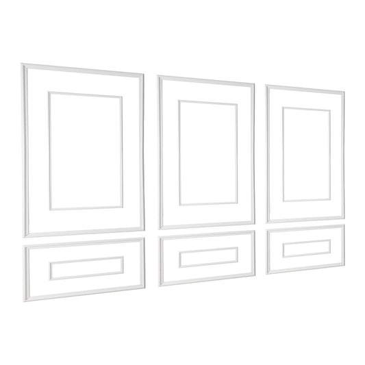 Wall Molding 3 Pack, Wainscoting Panels Kit with Dual-Line Wide & Narrow Profile, Lightweight Paintable V952-QMSTJBYXWS319E0MN001V0