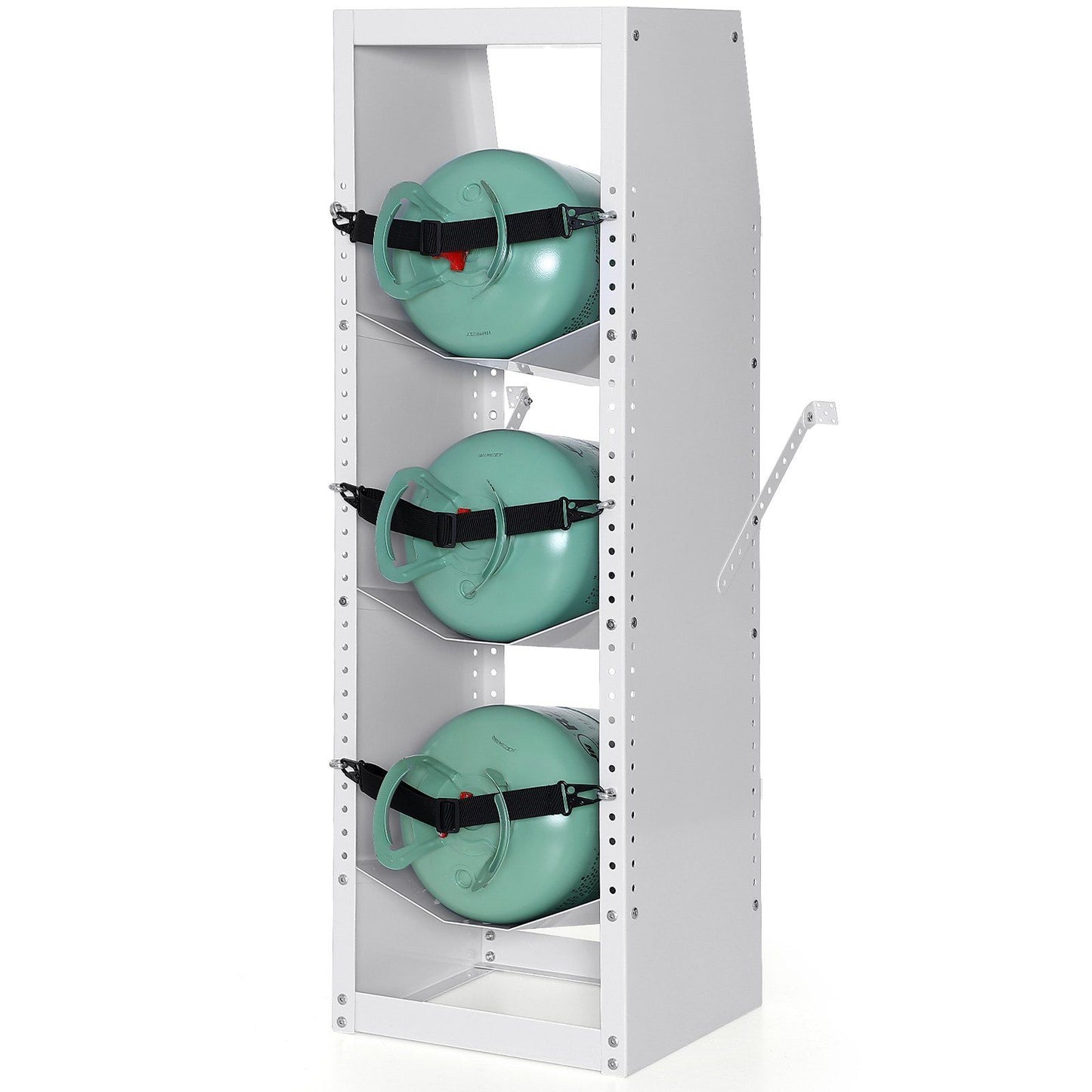 Refrigerant Tank Rack, with 3 x 30-50lb Bottle Tanks, Cylinder Tank Rack 372 x 355 x 1170mm, Refrigerant V952-QPCFJ13INCH1FNYLJV0