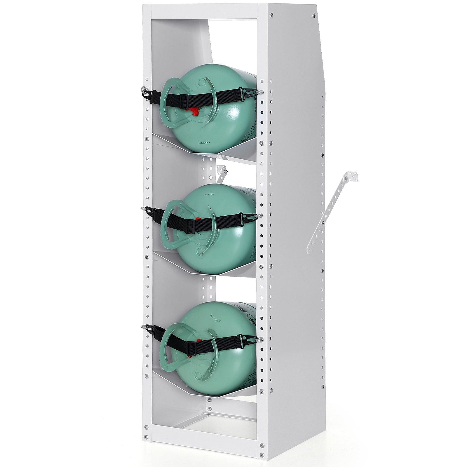 Refrigerant Tank Rack, with 3 x 30-50lb Bottle Tanks, Cylinder Tank Rack 372 x 355 x 1170mm, Refrigerant V952-QPCFJ13INCH1FNYLJV0