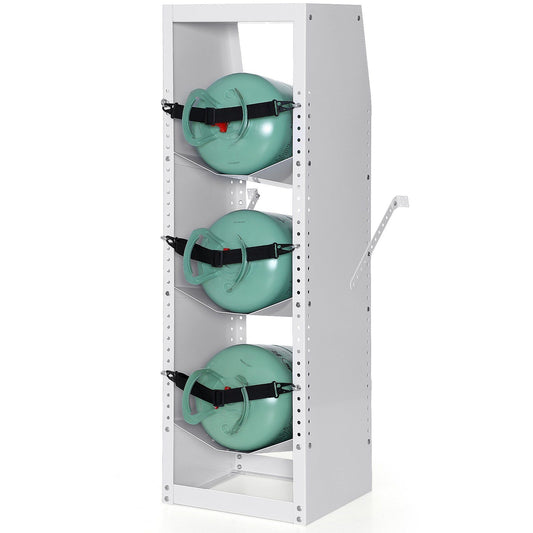 Refrigerant Tank Rack, with 3 x 30-50lb Bottle Tanks, Cylinder Tank Rack 372 x 355 x 1170mm, Refrigerant V952-QPCFJ13INCH1FNYLJV0
