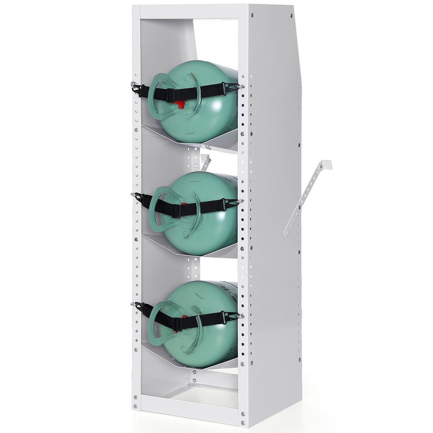 Refrigerant Tank Rack, with 3 x 30-50lb Bottle Tanks, Cylinder Tank Rack 372 x 355 x 1170mm, Refrigerant V952-QPCFJ13INCH1FNYLJV0