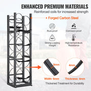 Refrigerant Tank Rack, with 3 x 30lbs and Other 3 Small Bottle Tanks, Cylinder Tank Rack 12.79x12.99x47.12 V952-QPCFJ305MM283UO4CV0