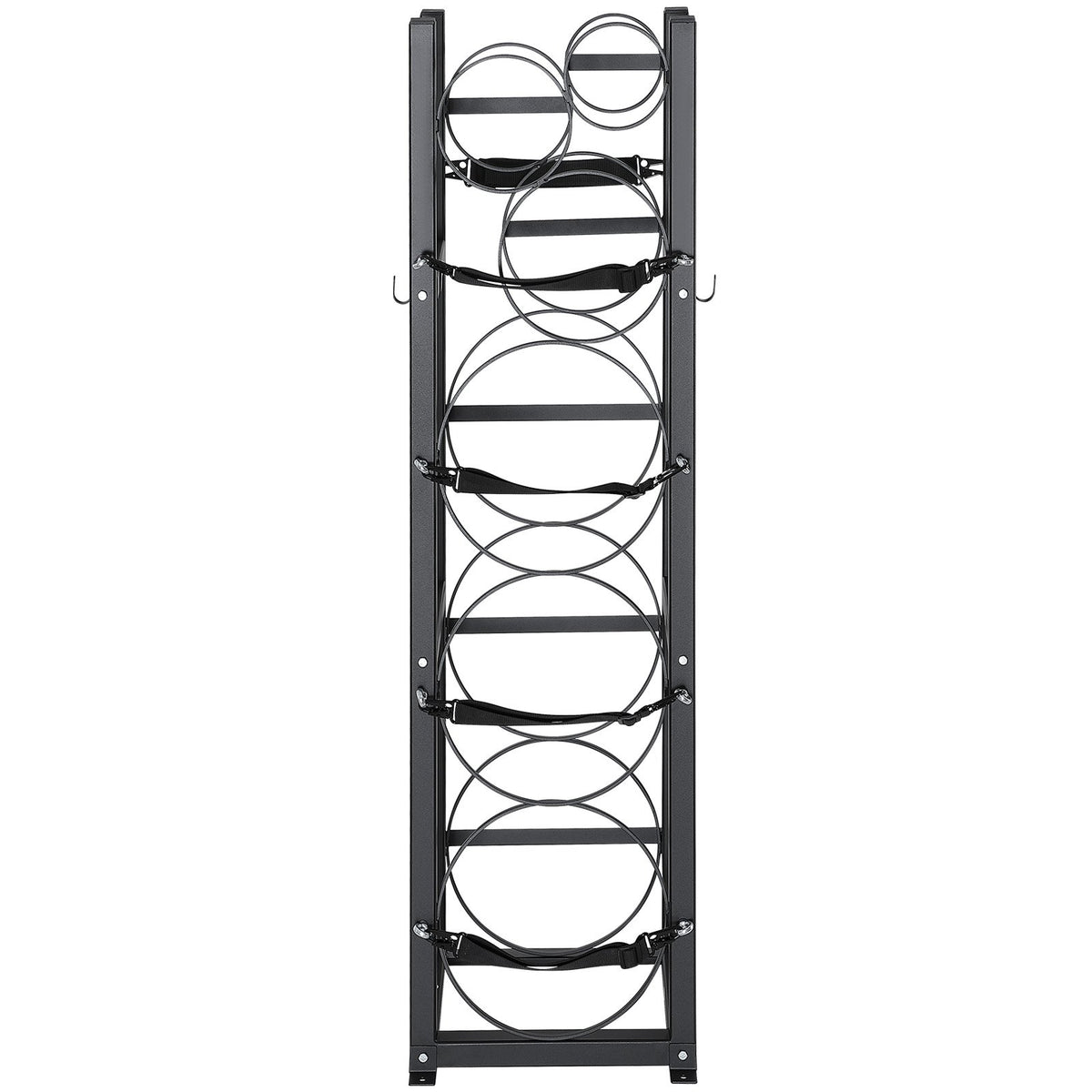 Refrigerant Tank Rack, with 3 x 30lbs and Other 3 Small Bottle Tanks, Cylinder Tank Rack 12.79x12.99x47.12 V952-QPCFJ305MM283UO4CV0