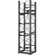 Refrigerant Tank Rack, with 3 x 30lbs and Other 3 Small Bottle Tanks, Cylinder Tank Rack 12.79x12.99x47.12 V952-QPCFJ305MM283UO4CV0