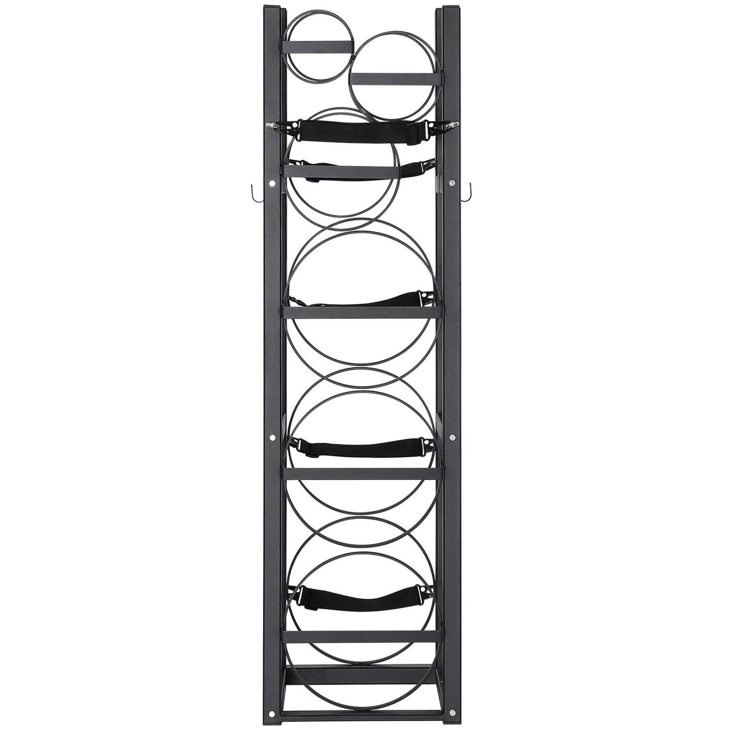Refrigerant Tank Rack, with 3 x 30lbs and Other 3 Small Bottle Tanks, Cylinder Tank Rack 12.79x12.99x47.12 V952-QPCFJ305MM283UO4CV0