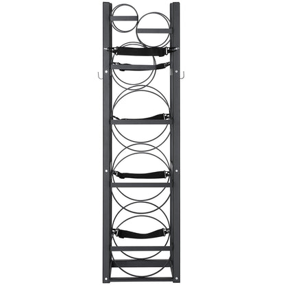 Refrigerant Tank Rack, with 3 x 30lbs and Other 3 Small Bottle Tanks, Cylinder Tank Rack 12.79x12.99x47.12 V952-QPCFJ305MM283UO4CV0
