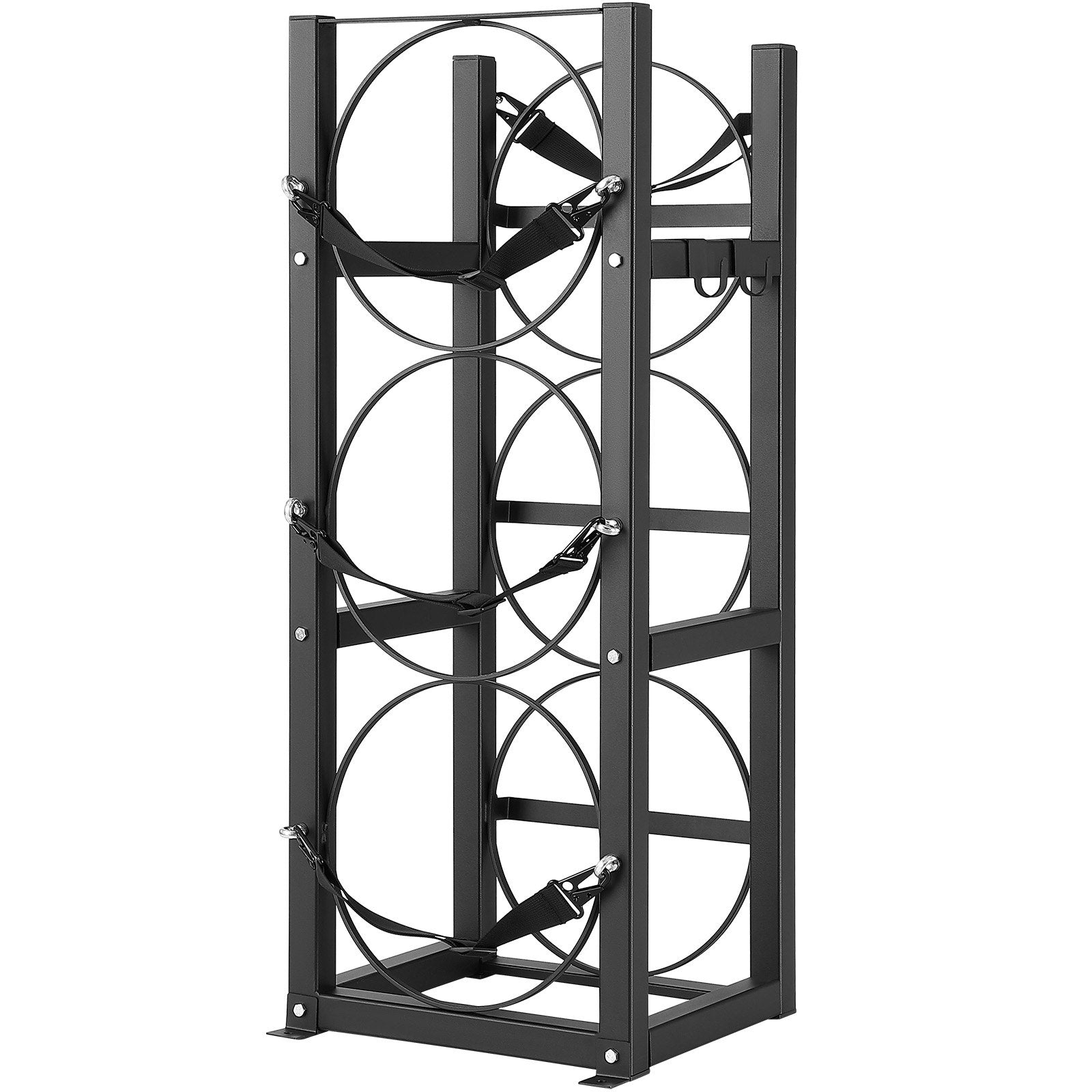 Refrigerant Tank Rack, with 3 x 30lbs Bottle Tanks, Cylinder Tank Rack 12.79x12.99x33.07 in, Refrigerant V952-QPCFJ305MM28PV5A6V0