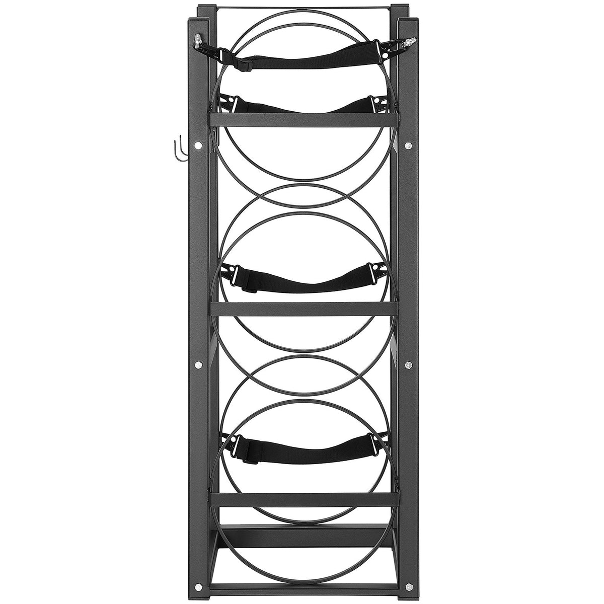 Refrigerant Tank Rack, with 3 x 30lbs Bottle Tanks, Cylinder Tank Rack 12.79x12.99x33.07 in, Refrigerant V952-QPCFJ305MM28PV5A6V0
