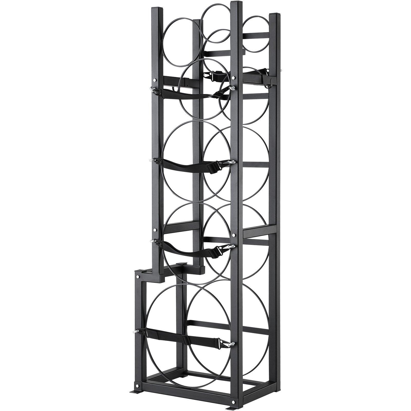 Refrigerant Tank Rack, with 1 x 50lb, 2 x 30lb and Other 3 Small Bottle Tanks, Cylinder Tank Rack V952-QPCFJ380MM30YZUVTV0