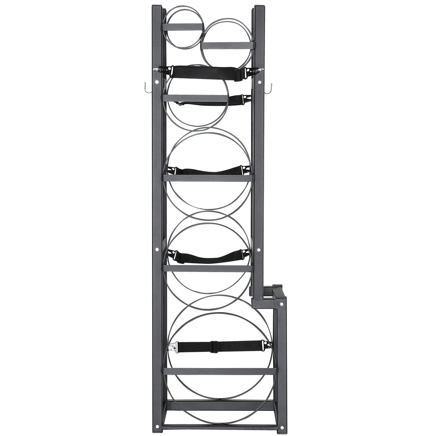 Refrigerant Tank Rack, with 1 x 50lb, 2 x 30lb and Other 3 Small Bottle Tanks, Cylinder Tank Rack V952-QPCFJ380MM30YZUVTV0