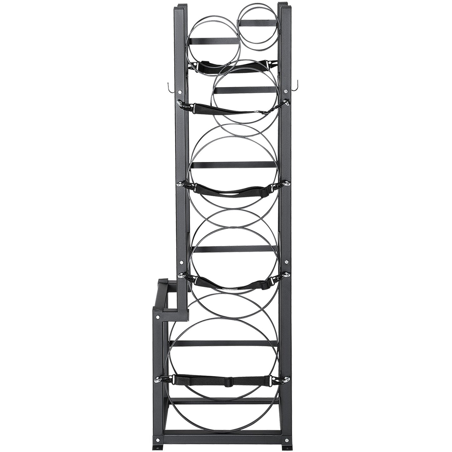 Refrigerant Tank Rack, with 1 x 50lb, 2 x 30lb and Other 3 Small Bottle Tanks, Cylinder Tank Rack V952-QPCFJ380MM30YZUVTV0