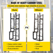 Refrigerant Tank Rack Cylinder Tank Rack w/ 1*50lb 2*30lb &3 Small Bottles V952-QPJ1X50BJ2X30B001V0