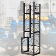 Refrigerant Tank Rack Cylinder Tank Rack w/ 1*50lb 2*30lb &3 Small Bottles V952-QPJ1X50BJ2X30B001V0