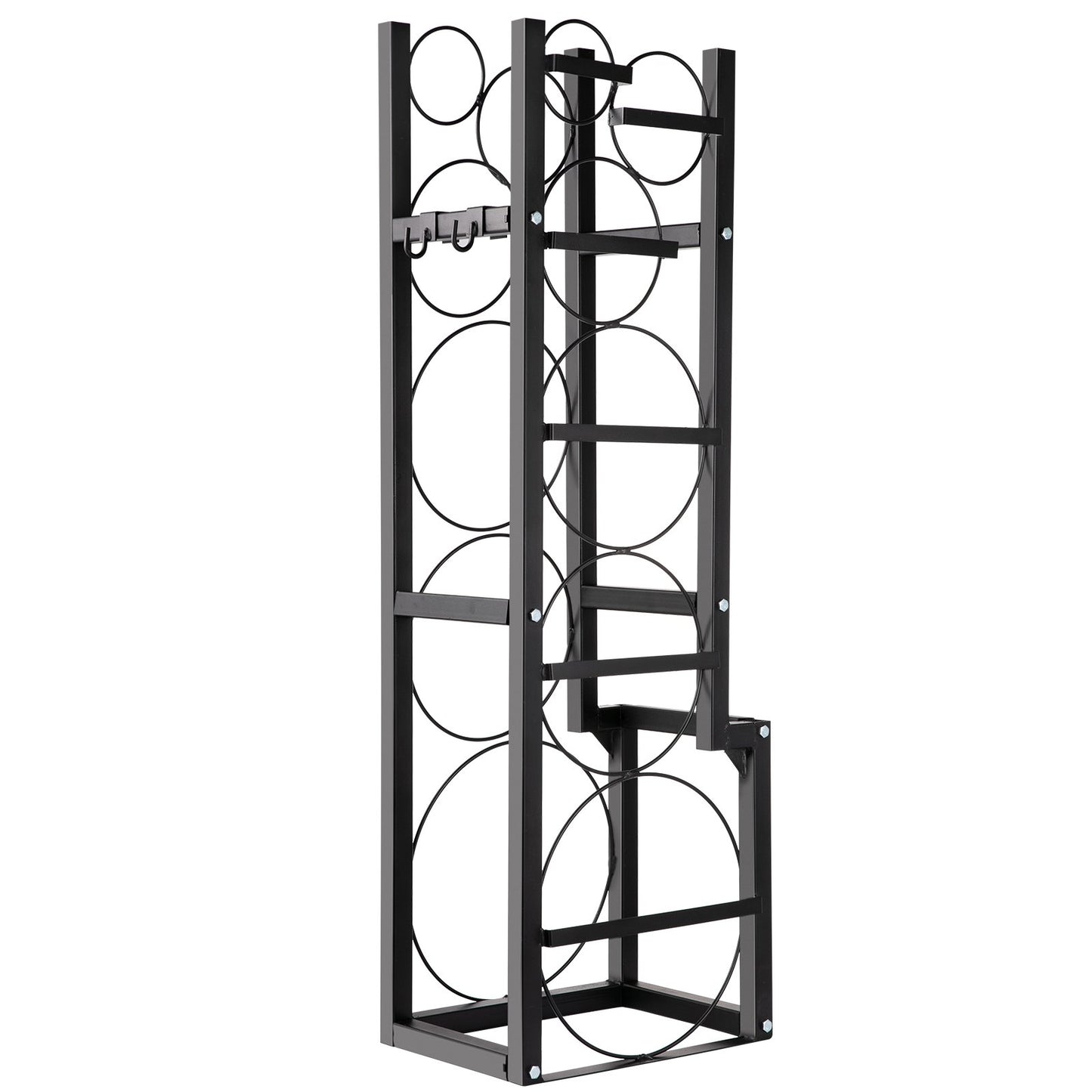 Refrigerant Tank Rack Cylinder Tank Rack w/ 1*50lb 2*30lb &3 Small Bottles V952-QPJ1X50BJ2X30B001V0