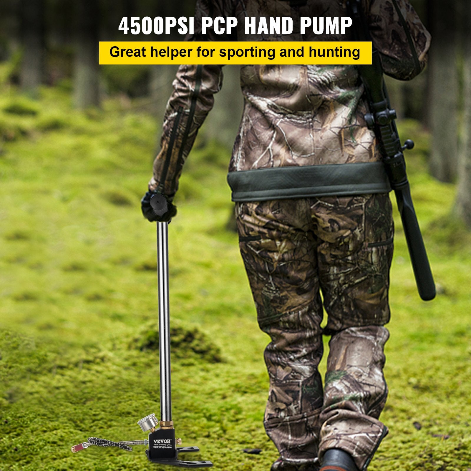 High Pressure Hand Pump 3 Stage up to 4500 psi PCP Pump Safe and Convenient Airgun PCP Pump High Pressure V952-QQCQB000000000001V0