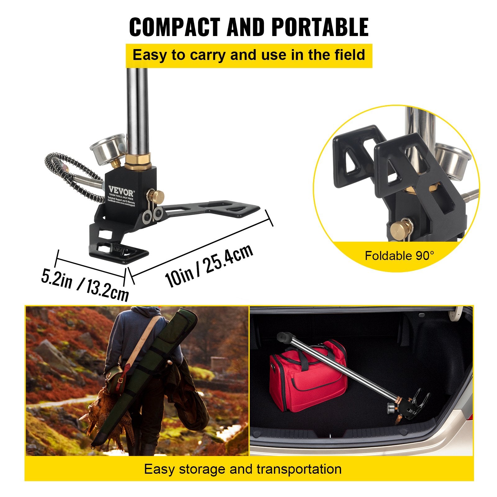 High Pressure Hand Pump 3 Stage up to 4500 psi PCP Pump Safe and Convenient Airgun PCP Pump High Pressure V952-QQCQB000000000001V0