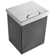Drop in Ice Chest, 14"L x 12"W x 18"H Stainless Steel Ice Cooler, Commercial Ice Bin with Hinged Cover, 40 qt V952-QRSCBC14LX12BI5H8V0