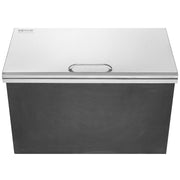 Drop in Ice Chest, 24"L x 20"W x 15"H Stainless Steel Ice Cooler, Commercial Ice Bin with Hinged Cover, 40 qt V952-QRSCBCFG20LXN50MQV0