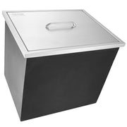 Drop in Ice Chest, 21"L x 17"W x 18"H Stainless Steel Ice Cooler, Commercial Ice Bin with Cover, 40 qt V952-QRSCBCGG21LXE233EV0