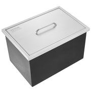 Drop in Ice Chest, 21"L x 17"W x 18"H Stainless Steel Ice Cooler, Commercial Ice Bin with Cover, 40 qt V952-QRSCBCGG21LXE233EV0