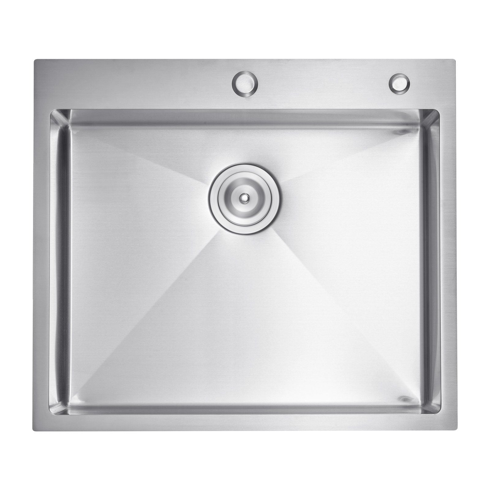 25 inch Kitchen Sink Workstation, 304 Stainless Steel Top Mount Sinks, Drop-In Single Bowl Farmhouse Basin V952-QRSSCTSPDC255JJGGV0