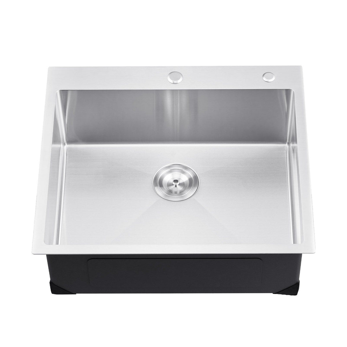25 inch Kitchen Sink Workstation, 304 Stainless Steel Top Mount Sinks, Drop-In Single Bowl Farmhouse Basin V952-QRSSCTSPDC255JJGGV0