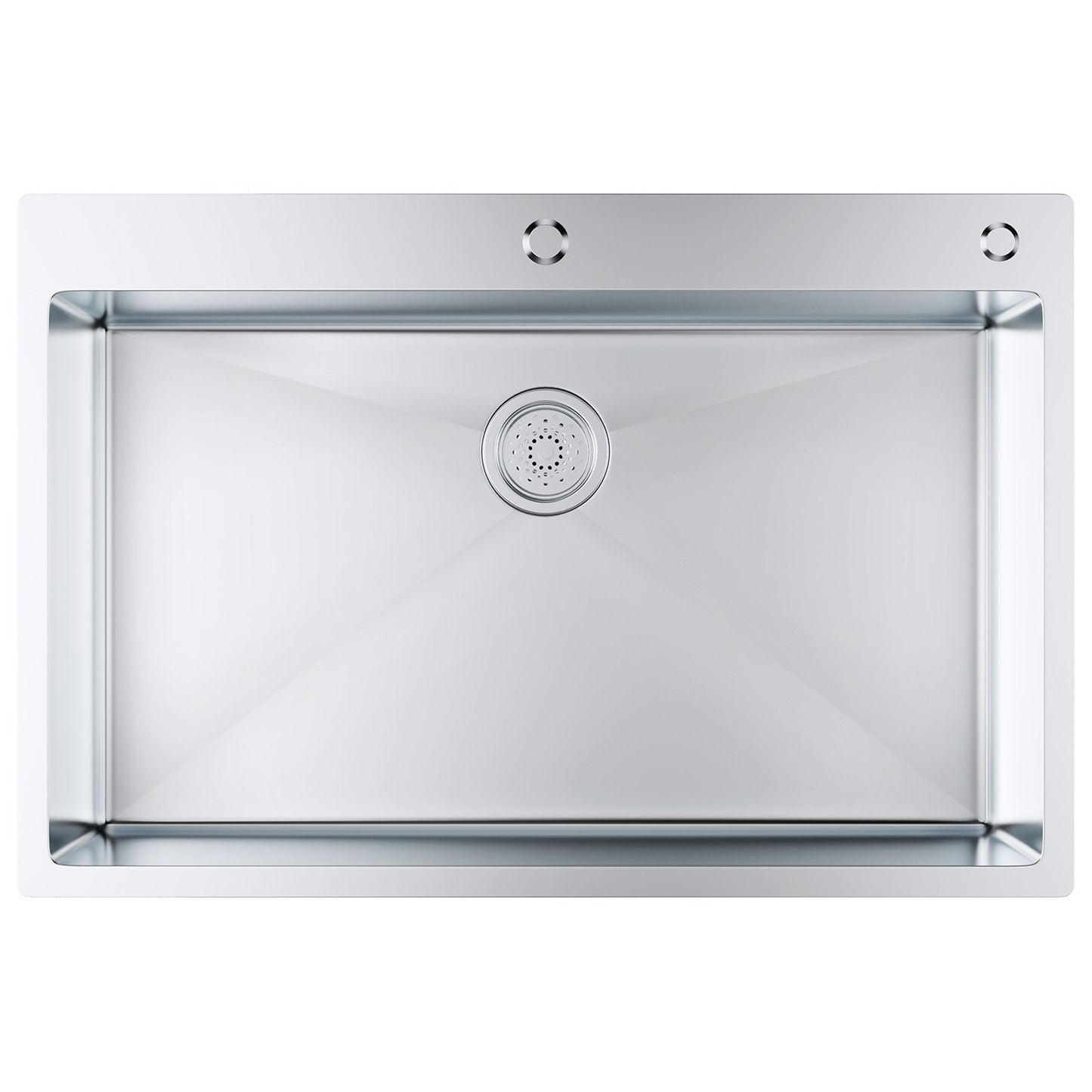 Kitchen Sink, 304 Stainless Steel Drop-In Sinks, Top Mount Single Bowl Basin with Accessories(Pack of 3), V952-QRSSCTSPDCY335P1LV0