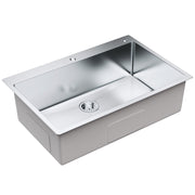 Kitchen Sink, 304 Stainless Steel Drop-In Sinks, Top Mount Single Bowl Basin with Accessories(Pack of 3), V952-QRSSCTSPDCY335P1LV0