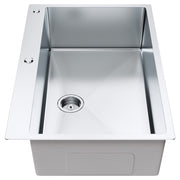 Kitchen Sink, 304 Stainless Steel Drop-In Sinks, Top Mount Single Bowl Basin with Accessories(Pack of 3), V952-QRSSCTSPDCY335P1LV0