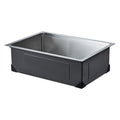 30 inch Kitchen Sink Workstation, 304 Stainless Steel Undermount Sink, Drop-In Single Bowl Farmhouse Basin V952-QRSSCTXPDC30WNDLEV0