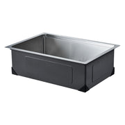 30 inch Kitchen Sink Workstation, 304 Stainless Steel Undermount Sink, Drop-In Single Bowl Farmhouse Basin V952-QRSSCTXPDC30WNDLEV0