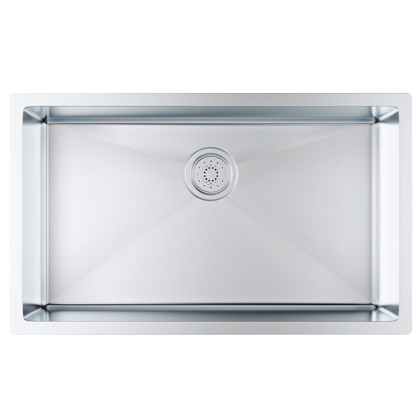 Kitchen Sink, 304 Stainless Steel Drop-In Sinks, Undermount Single Bowl Basin with Accessories(Pack of 3), V952-QRSSCTXPDCY30ZB7SV0