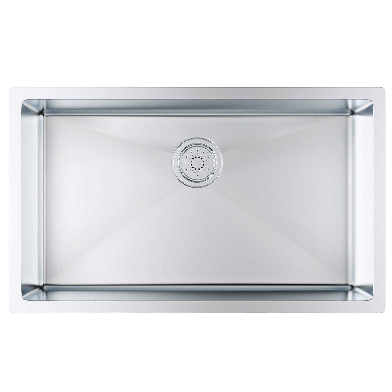 Kitchen Sink, 304 Stainless Steel Drop-In Sinks, Undermount Single Bowl Basin with Accessories(Pack of 3), V952-QRSSCTXPDCY30ZB7SV0