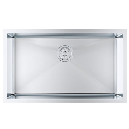 Kitchen Sink, 304 Stainless Steel Drop-In Sinks, Undermount Single Bowl Basin with Accessories(Pack of 3), V952-QRSSCTXPDCY30ZB7SV0