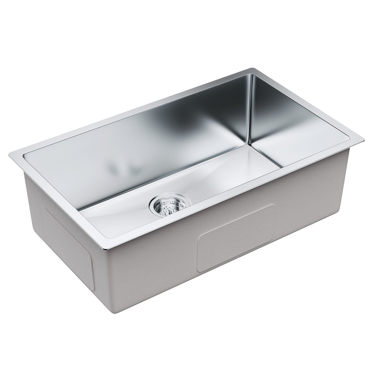 Kitchen Sink, 304 Stainless Steel Drop-In Sinks, Undermount Single Bowl Basin with Accessories(Pack of 3), V952-QRSSCTXPDCY30ZB7SV0