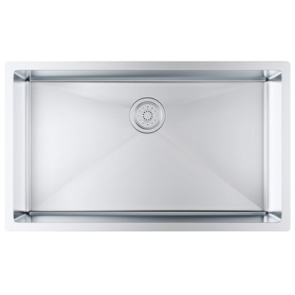 Kitchen Sink, 304 Stainless Steel Drop-In Sinks, Undermount Single Bowl Basin with Accessories(Pack of 3), V952-QRSSCTXPDCY32WYR7V0