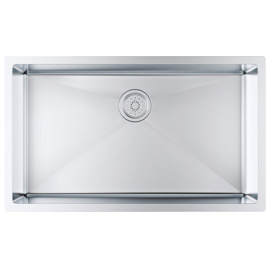 Kitchen Sink, 304 Stainless Steel Drop-In Sinks, Undermount Single Bowl Basin with Accessories(Pack of 3), V952-QRSSCTXPDCY32WYR7V0