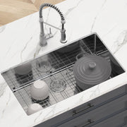 Kitchen Sink, 304 Stainless Steel Drop-In Sinks, Undermount Single Bowl Basin with Accessories(Pack of 3), V952-QRSSCTXPDCY32WYR7V0