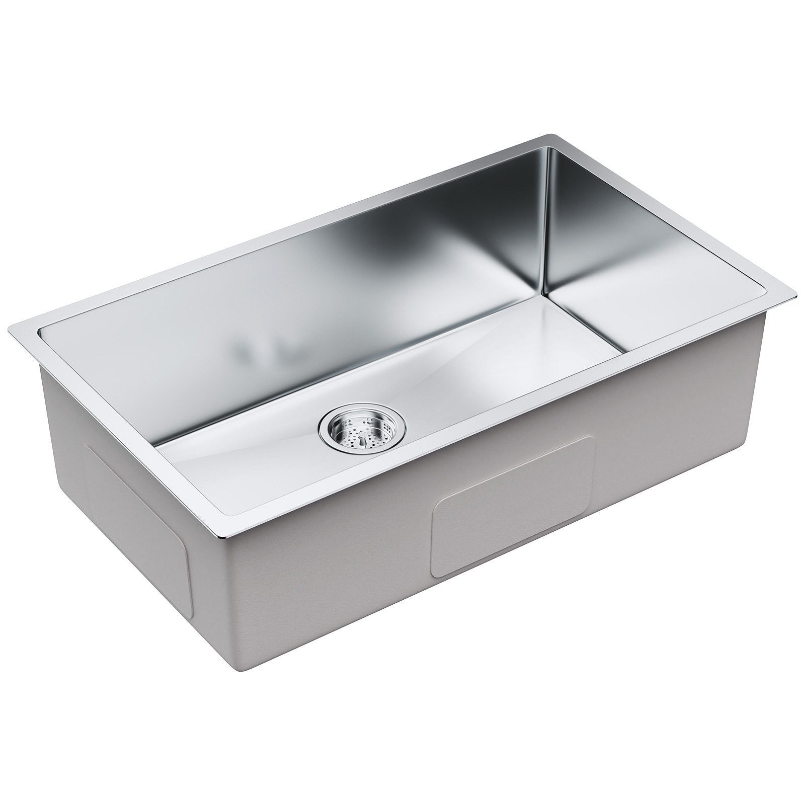 Kitchen Sink, 304 Stainless Steel Drop-In Sinks, Undermount Single Bowl Basin with Accessories(Pack of 3), V952-QRSSCTXPDCY32WYR7V0