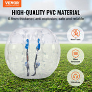 Inflatable Bumper Ball 1-Pack, 4FT/1.2M Body Sumo Zorb Balls for Teen & Adult, 0.8mm Thick PVC Human Hamster V952-QSNKCQPPQZJ46BYX0V0