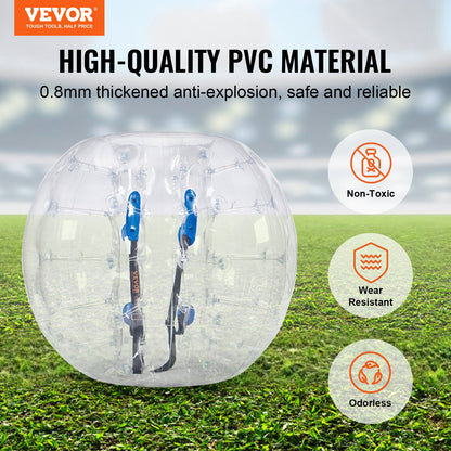 Inflatable Bumper Ball 1-Pack, 4FT/1.2M Body Sumo Zorb Balls for Teen & Adult, 0.8mm Thick PVC Human Hamster V952-QSNKCQPPQZJ46BYX0V0