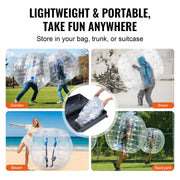 Inflatable Bumper Ball 1-Pack, 4FT/1.2M Body Sumo Zorb Balls for Teen & Adult, 0.8mm Thick PVC Human Hamster V952-QSNKCQPPQZJ46BYX0V0