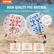 Inflatable Bumper Balls 2-Pack, 4FT/1.2M Body Sumo Zorb Balls for Teen & Adult, 0.8mm Thick PVC Human Hamster V952-QSNKCQPPQZJ46REPAV0
