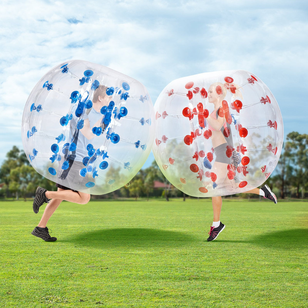 Inflatable Bumper Balls 2-Pack, 4FT/1.2M Body Sumo Zorb Balls for Teen & Adult, 0.8mm Thick PVC Human Hamster V952-QSNKCQPPQZJ46REPAV0